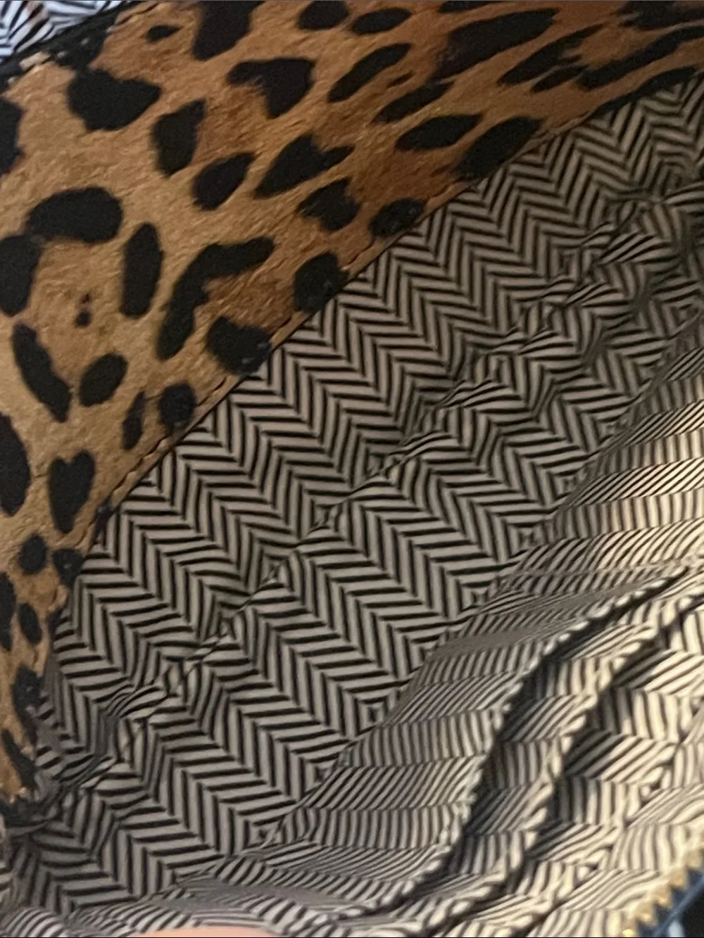 Leopard Print Wristlet Clutch - Tan and Black Joy Susan NWOT 60